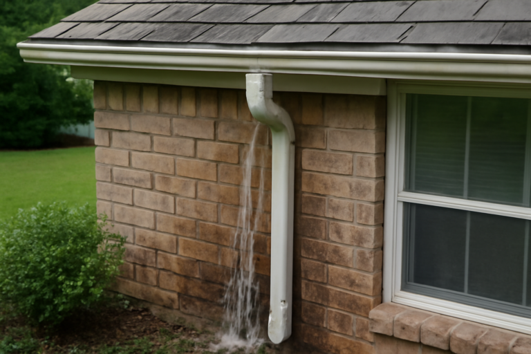 Gutter Overflow Water Removal