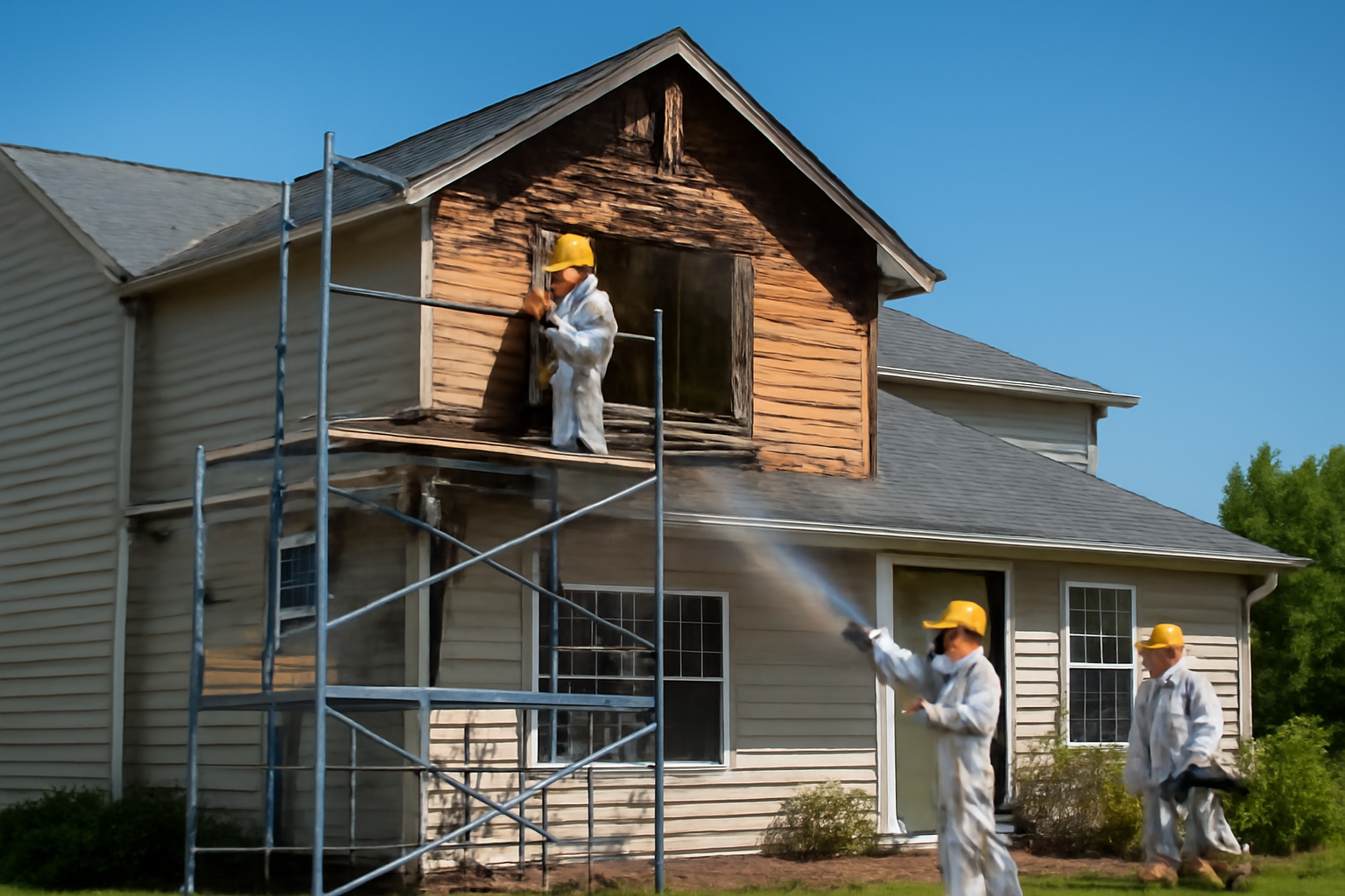 Fire damage restoration service