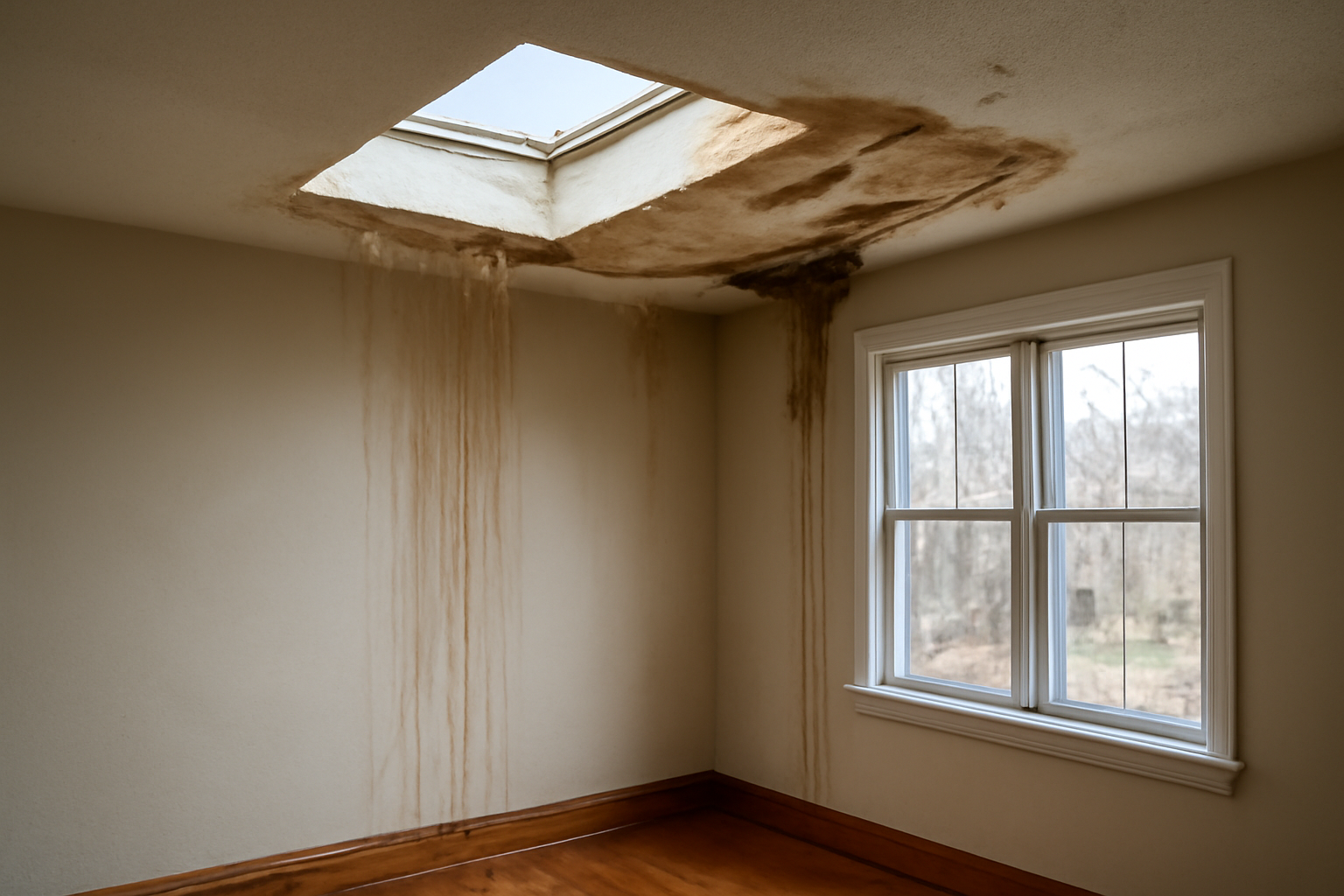 Skylight Leak Water Removal in Lakewood Village, FL