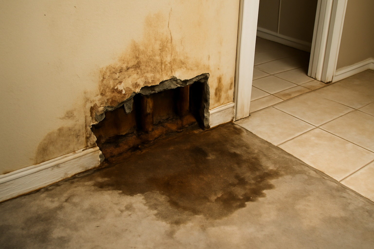 Slab Leak Water Removal in North Port, FL